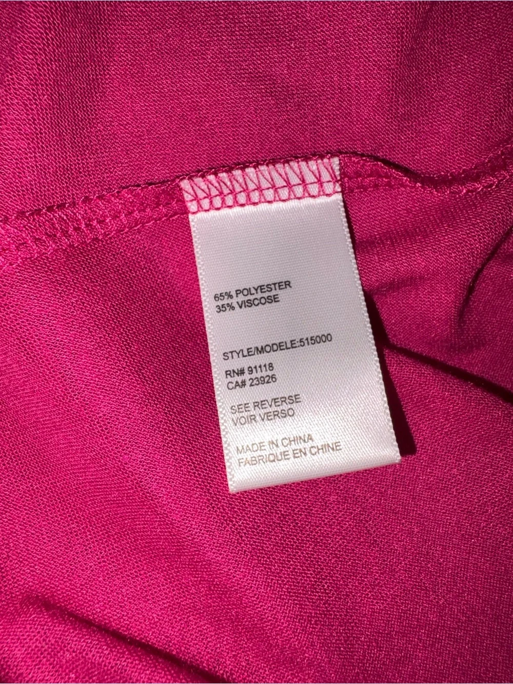 New Jasmine Rose Magenta Pink Kimono Wrap Robe with Pockets Size L MSRP $52
